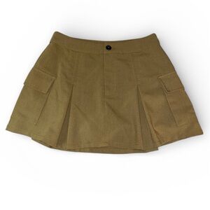 Pacsun LA Hearts Small Olive Green Pleated Cargo Mini Skirt, Skorts Shorts Under